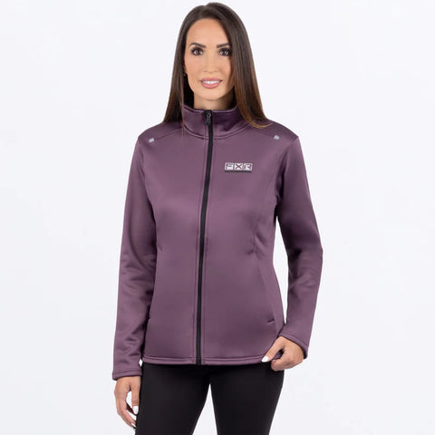 Women's Elevation Tech Zip Up (2025) Muted Grape/Black